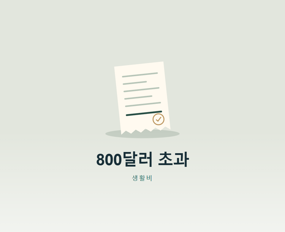 면세한도 800달러 넘으면 세금 얼마?